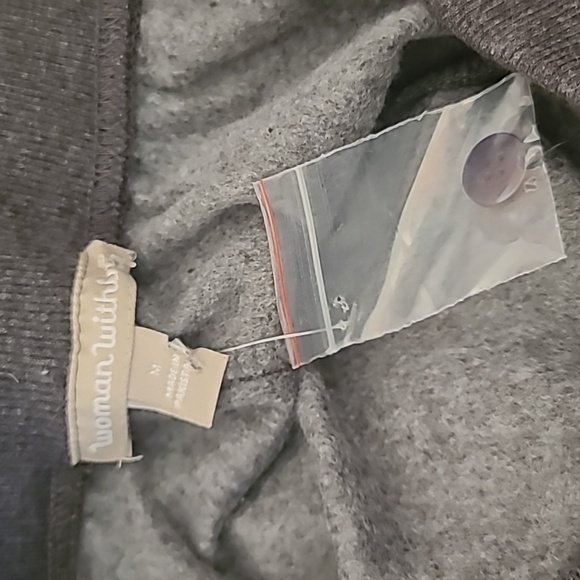 NWOT Woman Within Better Fleece Cargo Sweatpant Pant Charcoal Jogger Size M - Picture 9 of 10